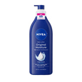 Loción corporal NIVEA Original en botella con bomba para uso diario.