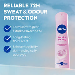 Close-up of NIVEA Pearl Extract signaling gentle pearl-based care.