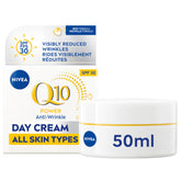 NIVEA Q10 Plus Crema Día SPF30 50 ml, bote compacto para uso diario.