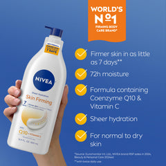 NIVEA Sheer Hydration with Q10 and Vitamin C ingredients nourish skin.