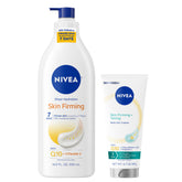 NIVEA Sheer Hydration Lotion bottle showing firming formula for dry skin