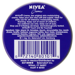 NIVEA Creme smooths rough areas like knees, elbows and feet.