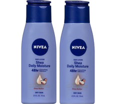 NIVEA Smooth Sensation body lotion bottle with quick absorption and 24-hour hydration.