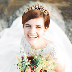 Nljihkure Bridal Hair Accessories worn for weddings or proms.