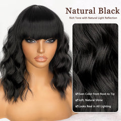 Nnzes wig back view highlights layered waves and movement
