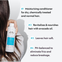 No Nothing Sensitive Moisture Conditioner pump showing fragrance-free care for dry, treated hair.