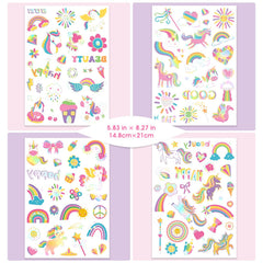 NO RAGRETS rainbow designs for magical unicorn-themed birthday decorations.