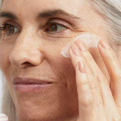 Closeup of No7 overnight cream pump delivering rich moisture.