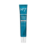 No7 Protect & Perfect Serum bottle shown for daily anti-aging care with hydrating benefits.