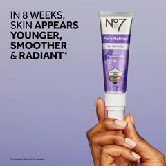 No7 Pure Retinol 1% Night Concentrate packaging box displayed for gifting and storage