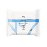 Toallitas desmaquillantes biodegradables de No7 en doble empaque para mayor comodidad.