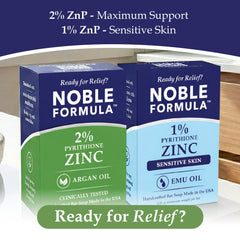 Jabón Noble Formula con ZnP y avena molida para exfoliar suavemente.