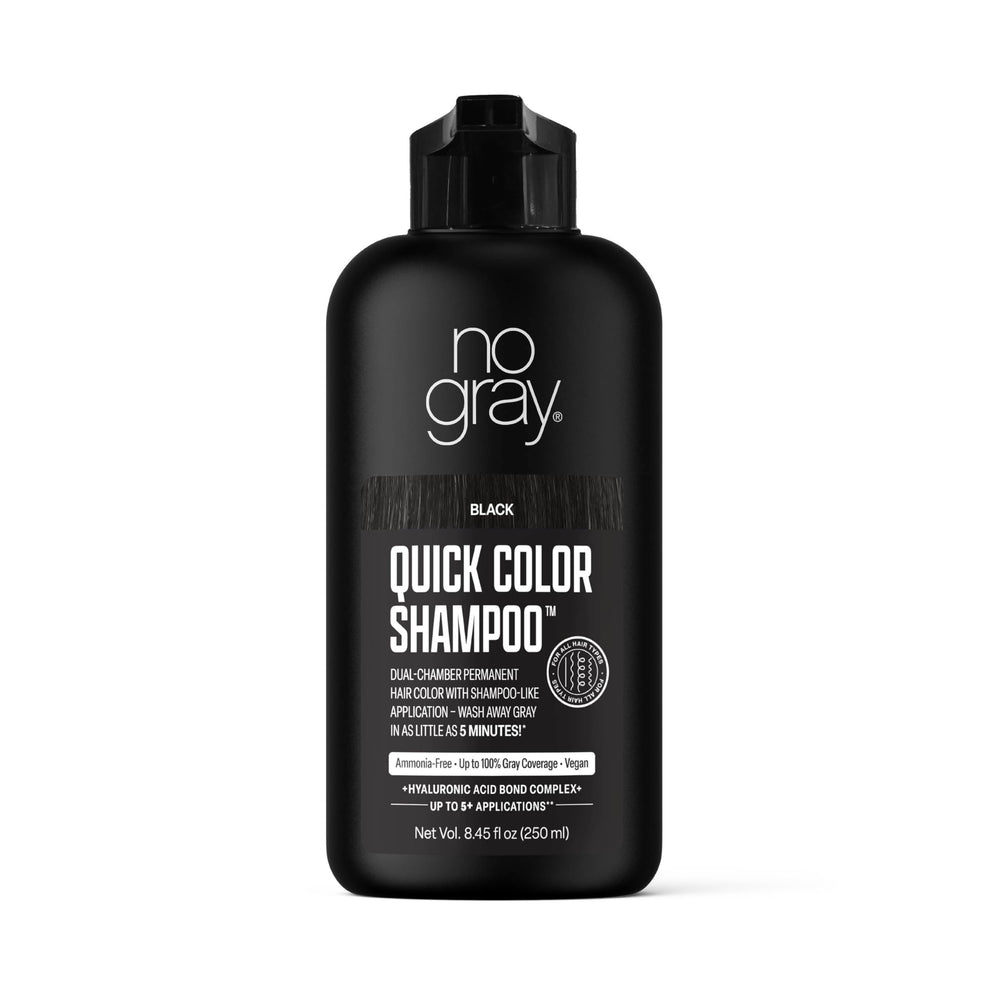 No Gray coloración rápida negro shampoo: cubre canas con resultados naturales.