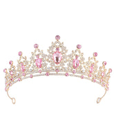 NOIMTTY crystal crown with rhinestones for a shimmering bridal look