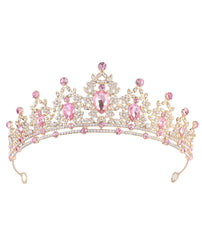 NOIMTTY crystal crown with rhinestones for a shimmering bridal look