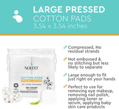 NOLEO cotton rounds soft texture for everyday use.