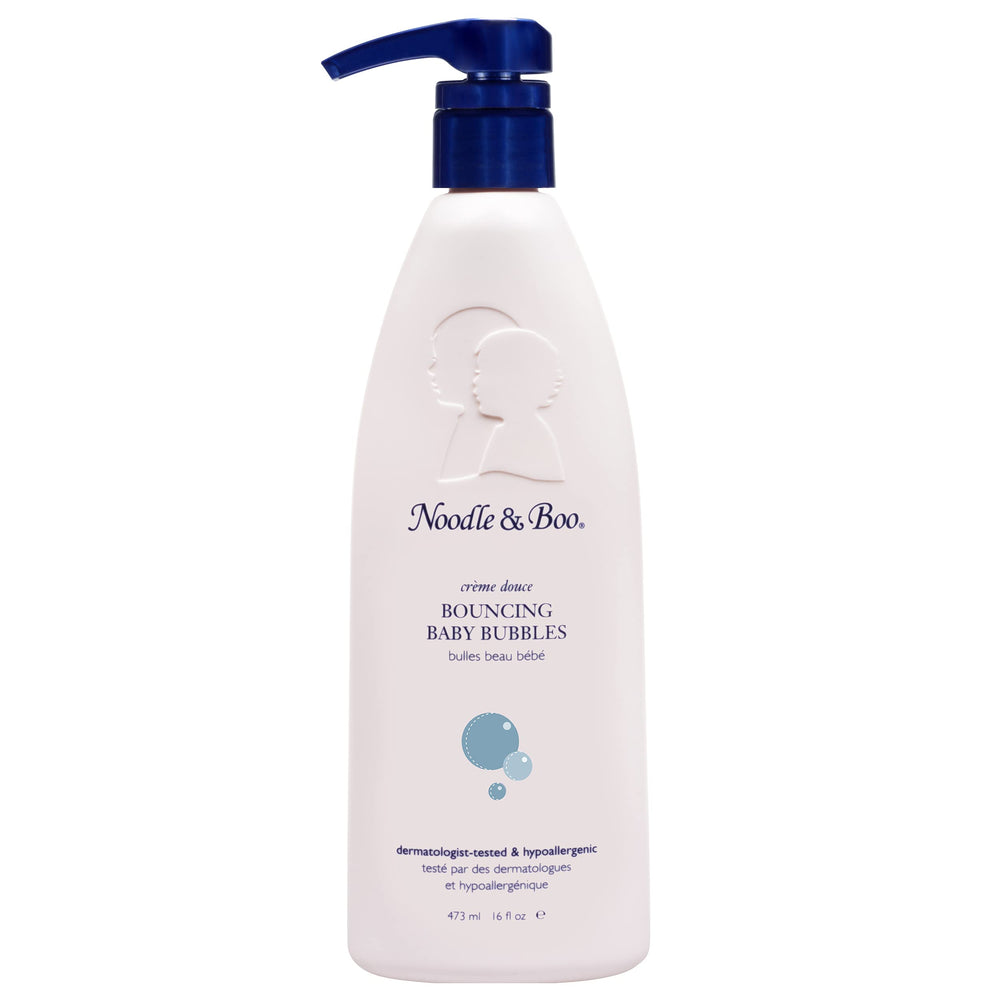 Noodle & Boo: botella de firma para un baño suave y seguro.