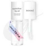 NOONI Appleclear aceite labial en frasco, hidratación duradera para labios secos.