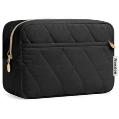 Noozion makeup bag with wide-open pouch for quick makeup access.