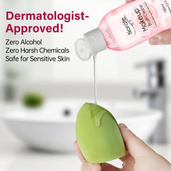 Norate cleaner produces rich lather on brushes for efficient cleansing.