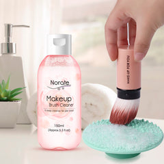 Norate cleaner mat shown with various brushes for quick, thorough cleaning