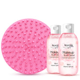 Norate makeup brush cleaner mat deep cleans brushes and sponges.