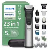 Norelco All-in-One 9000 Series trimmer front view for versatile grooming