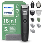 Norelco All-in-One Trimmer 5000 Series with 18 attachments for beard, hair, and body grooming