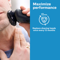 Norelco angular-series shaver compatibility shown for seamless fit