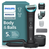 Norelco Body Groomer 9000 dual-head system for versatile full-body trimming