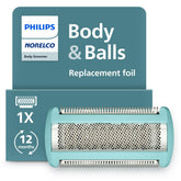 Norelco foil head closeup for precise body grooming replacement