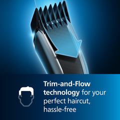 Norelco HC7650-40 dualcut titanium blades stay sharp for precision