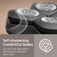 Norelco Pro 9000 ergonomic grip for secure handling