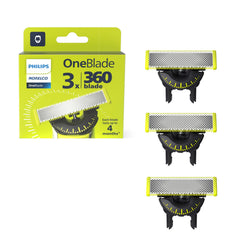 Norelco OneBlade 360 blade pack for precise trimming and shaving