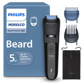 Norelco Philips 3000 beard trimmer with self-sharpening blades for gentle, precise trimming