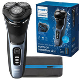 Norelco Shaver 3600 front view showing compact design for easy handling.