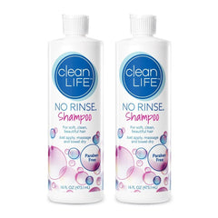 No-Rinse CleanLife Shampoo botella, limpieza sin agua para cabello fresco y manejable.
