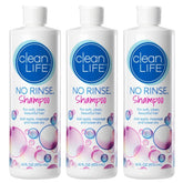 No-Rinse CleanLife Shampoo lavado sin enjuague para cabello limpio y fresco.