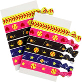 Norme softball hair ties multi-color pack shown for daily wear and sports practice
