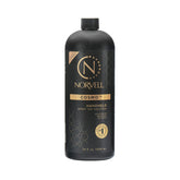 Norvell Cosmo spray tan bottle shows natural-looking bronze glow.