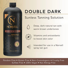 Norvell Double Dark bronzer swatch illustrating rich bronze tone without orange undertones.