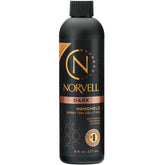Norvell Premium Spray Tan Solution Dark bottle showing deep bronze potential for natural color