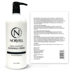 Norvell Pro-Blending barrier cream bottle helps prevent over-darkening on feet and palms