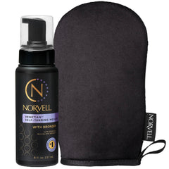 Norvell Venetian mousse with bronzer for instant color and natural glow.