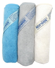 Norwex Paño corporal costero, detalle de textura, tacto suave y duradero.