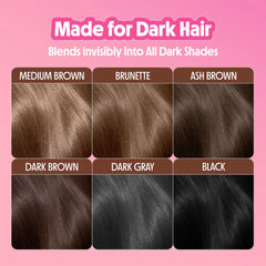 Not Your Mother's Clean Freak dark hair powder close-up demonstrates non-aerosol convenience.