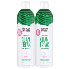 Not Your Mother's Clean Freak spray application demonstrating easy root refresh.