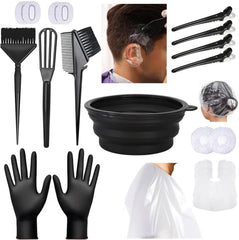 NOUSV 18Pcs Hair Dye Kit bowl with ergonomic handle for easy pouring and cleanup