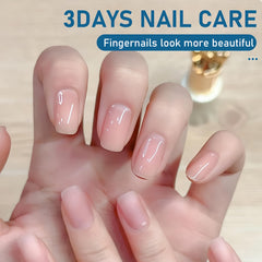 NovaCharm moisturizing clear gloss on nails for a natural, glossy look.