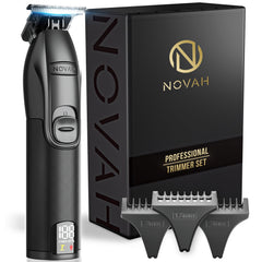 NOVAH Grooming professional hair trimmer front view for precise, zero-gap detailing